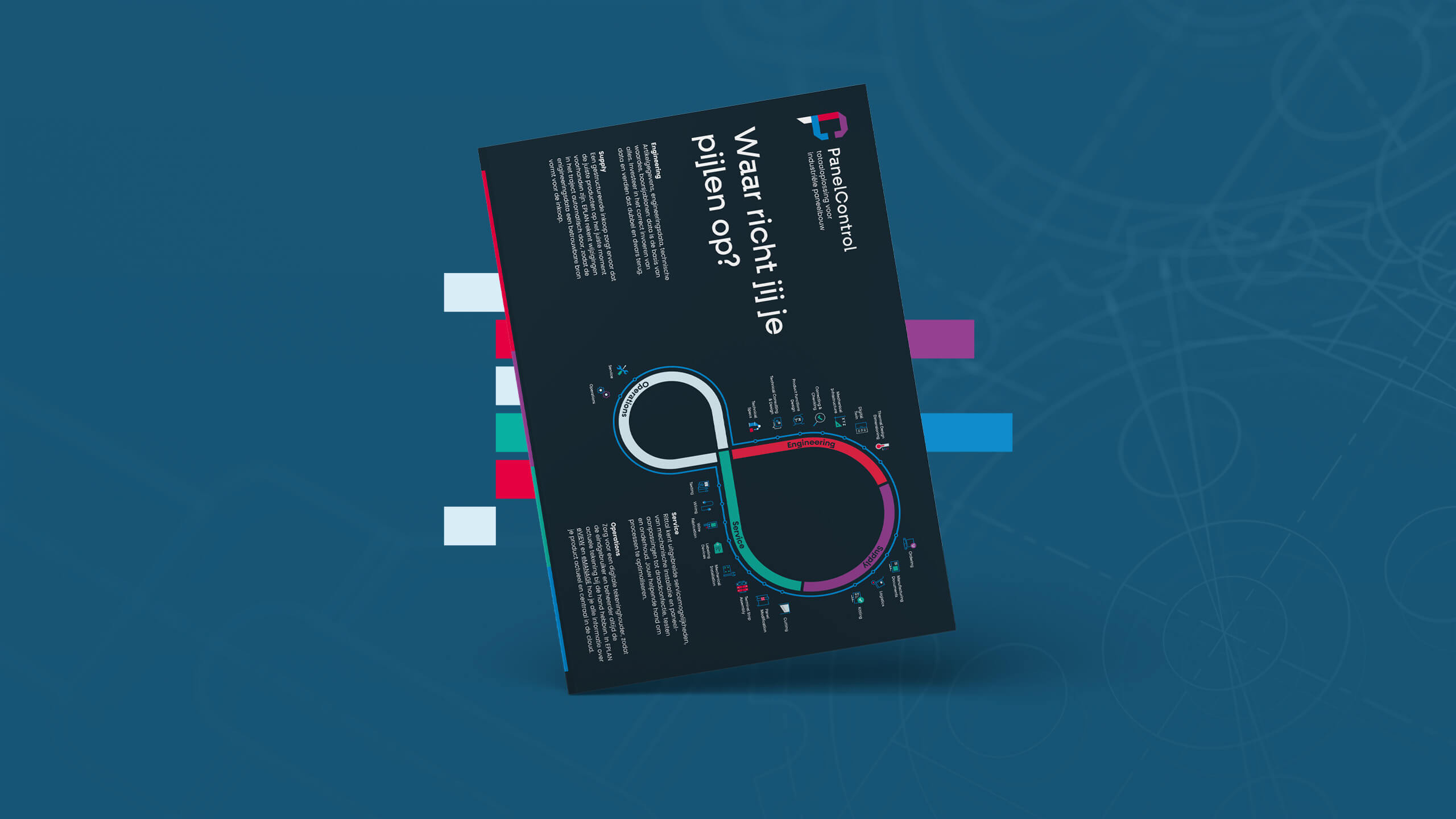 Hero header afbeelding met daarop voorkant van document: infographic over 